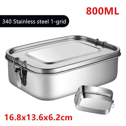 Stainless Steel Square Lunchbox