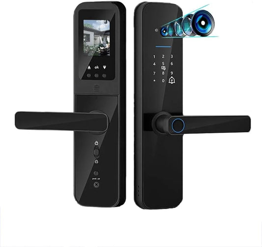 Camera Smart Door Lock with Fingerprint & Password