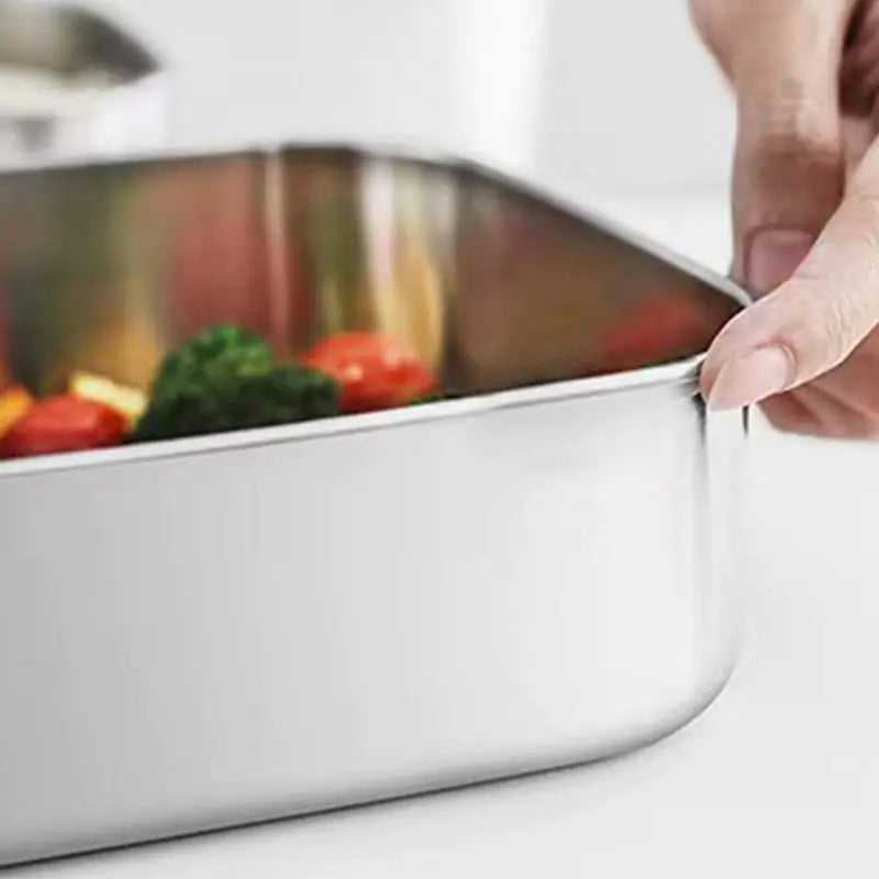 Stainless Steel Square Lunchbox