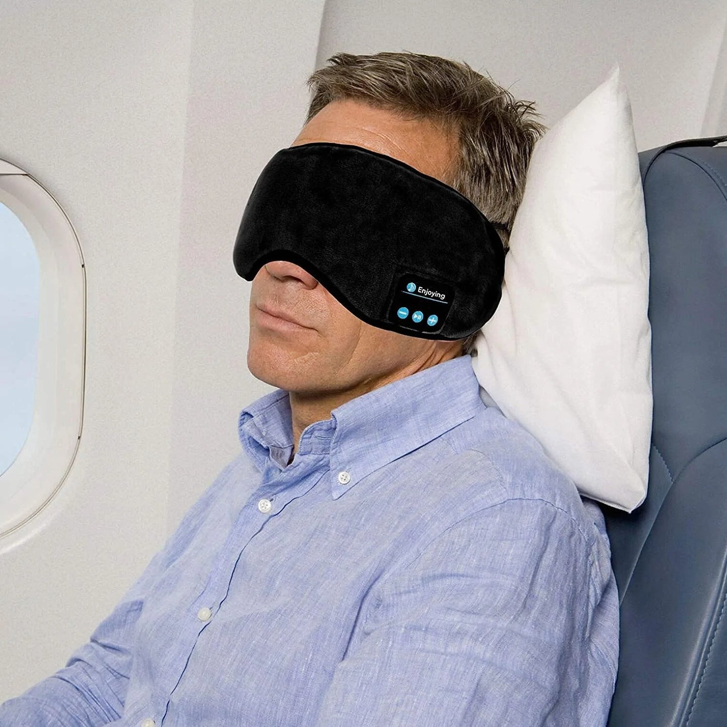 Soft Sleep Eye Mask Bluetooth Headphones