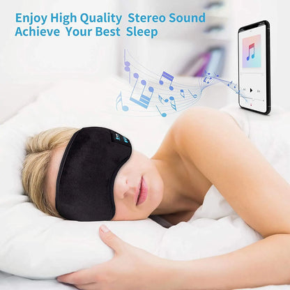 Soft Sleep Eye Mask Bluetooth Headphones