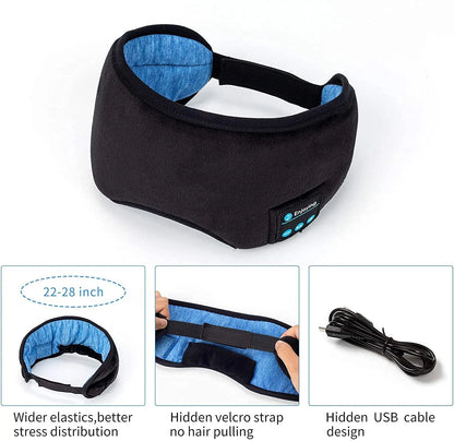 Soft Sleep Eye Mask Bluetooth Headphones